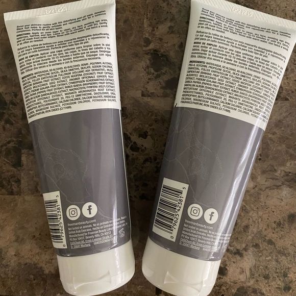 Freeman Hawaiian Black Salt Peel Off Mask 6 fl oz Set of 2 Skincare Face New - Picture 2 of 2